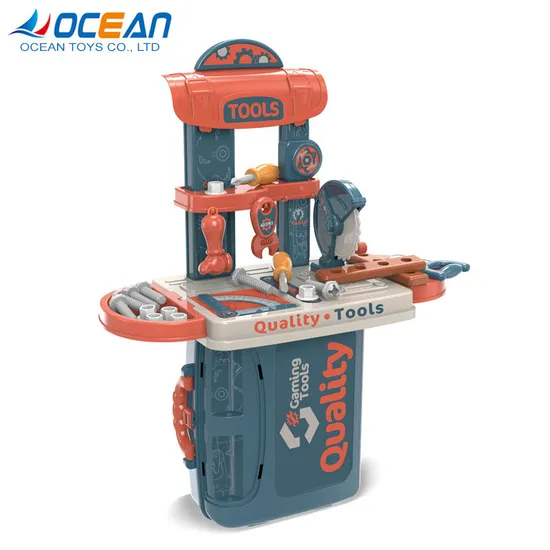 Boys Easy Carry Gaming Tool Box Set Mechanics Pretend Tool Toy