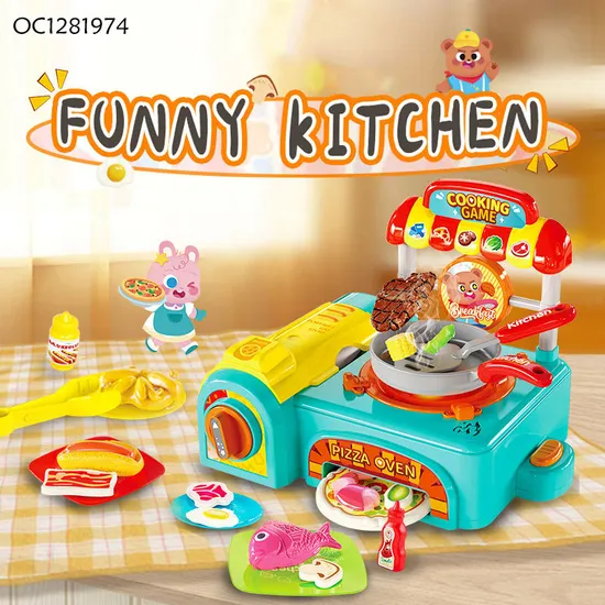 Wholesale Children Gift Kitchen Pretend Play Plastic Toy Kids Plastic Children House Cooking Play Set