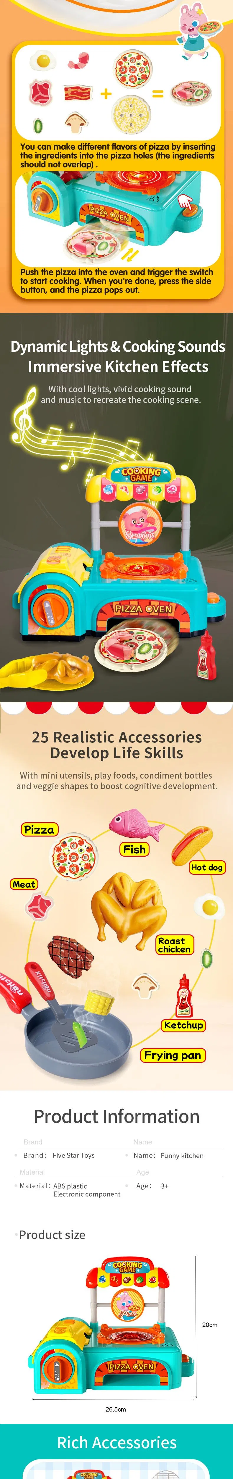 Wholesale Children Gift Kitchen Pretend Play Plastic Toy Kids Plastic Children House Cooking Play Set