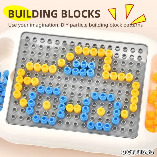 Creative Montessori Child Interactive Building Block Educational Play Drawing Table Educational Toy for Kid