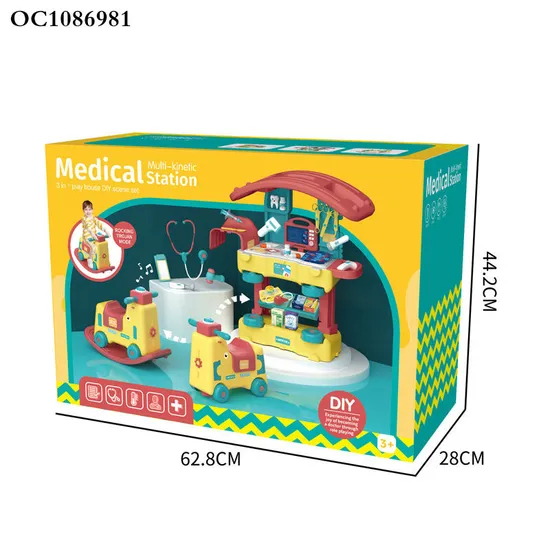 Wholesale Pretend Play Gifts Doctor Medical Games Kids Toys Interactive Montessori Doctor Set for Children