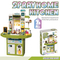 Wholesale Educational Pretend Role Play Set Simulation Tableware Cooking Water Spray Large Children's Plastic Kitchen Toy