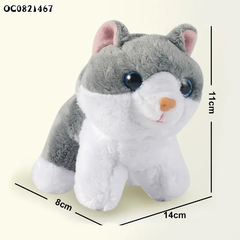 Soft Animal Cat Toy Pretend Montessori Interactive Children's Hospital Doctor Play Set for Kids