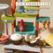 Wholesale Pretend Cooking Plastic Children House Play Big Kitchen Set Toy for Kids