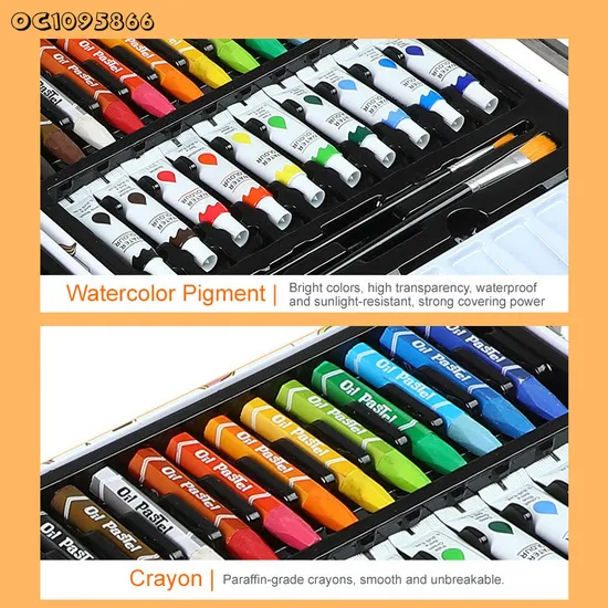 Wholesale Custom Color Pencil Crayons Watercolor Painting of Drawing Tools and Materials Montessori Educational Toys for Kids