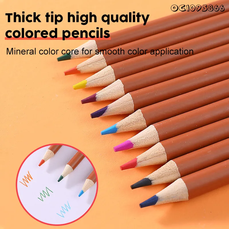 Wholesale Custom Color Pencil Crayons Watercolor Painting of Drawing Tools and Materials Montessori Educational Toys for Kids