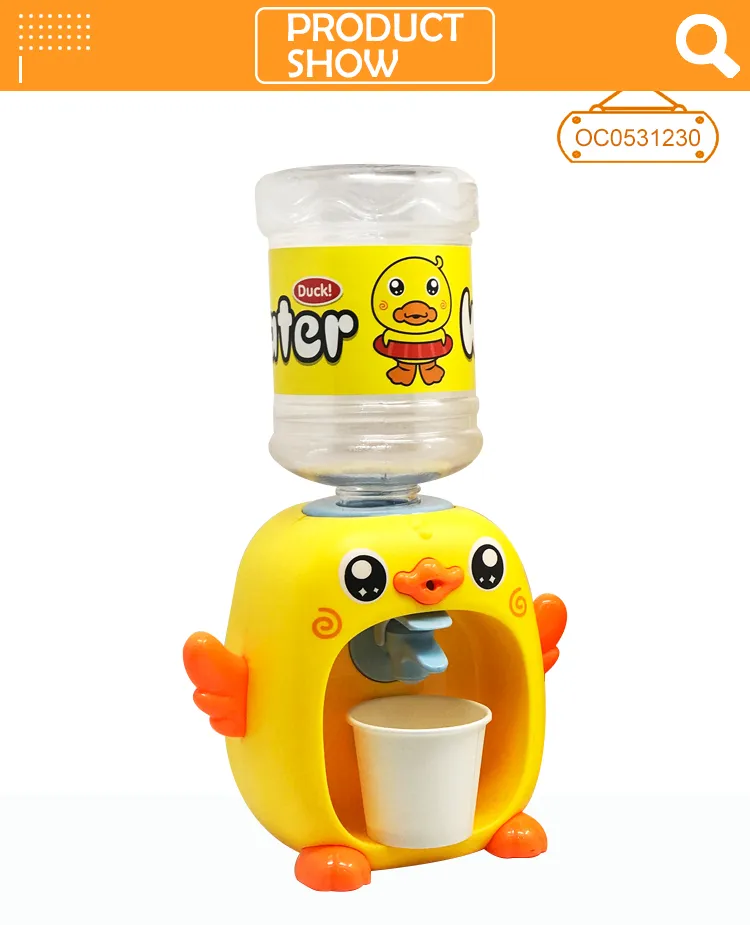 Kids Pretend Appliances Children's Plastic Kitchen Tool Duck Water Dispenser Toy
