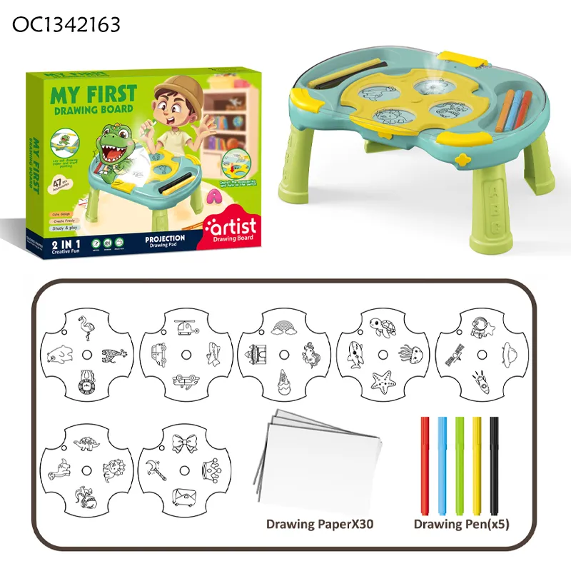 Wholesale Painting Projection LED Art Drawing Table Machine Learning Montessori Educational Popular DIY Toys for Kids