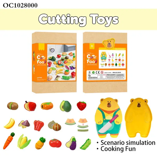 Wholesale Educational Playing Pretend Simulation Tool Cutting Fruit Children's Plastic Kitchen Plastic Toy for Kids