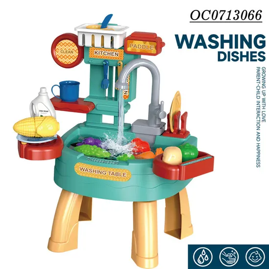 Wholesale Educational Pretend Play Children Vegetable Washing Machine Spray Children's Plastic Kitchen Toys