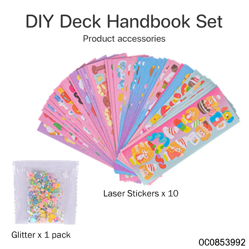 Girl Creative DIY Handmade Play Set 3D Stickers for DIY Glitter Cards Wholesale Educational Toy