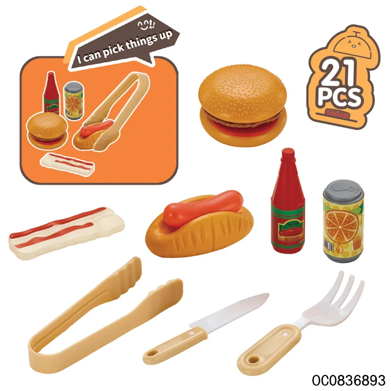 Wholesale Funny Electric Barbecue Kids Play Cooking Kitchen Pretend Toys Gift Set for Kids
