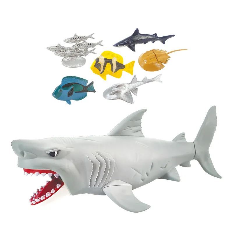 Wholesale Fishing Animal Play Cute PVC Swimming Toy Fish Educational Toys for Kids