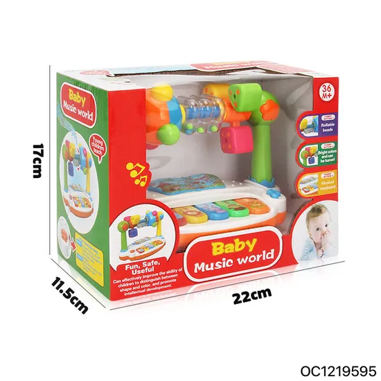 Wholesale Interactive Electronic Musical Keyboard Piano Baby Educational Hand Light Toys for Kids