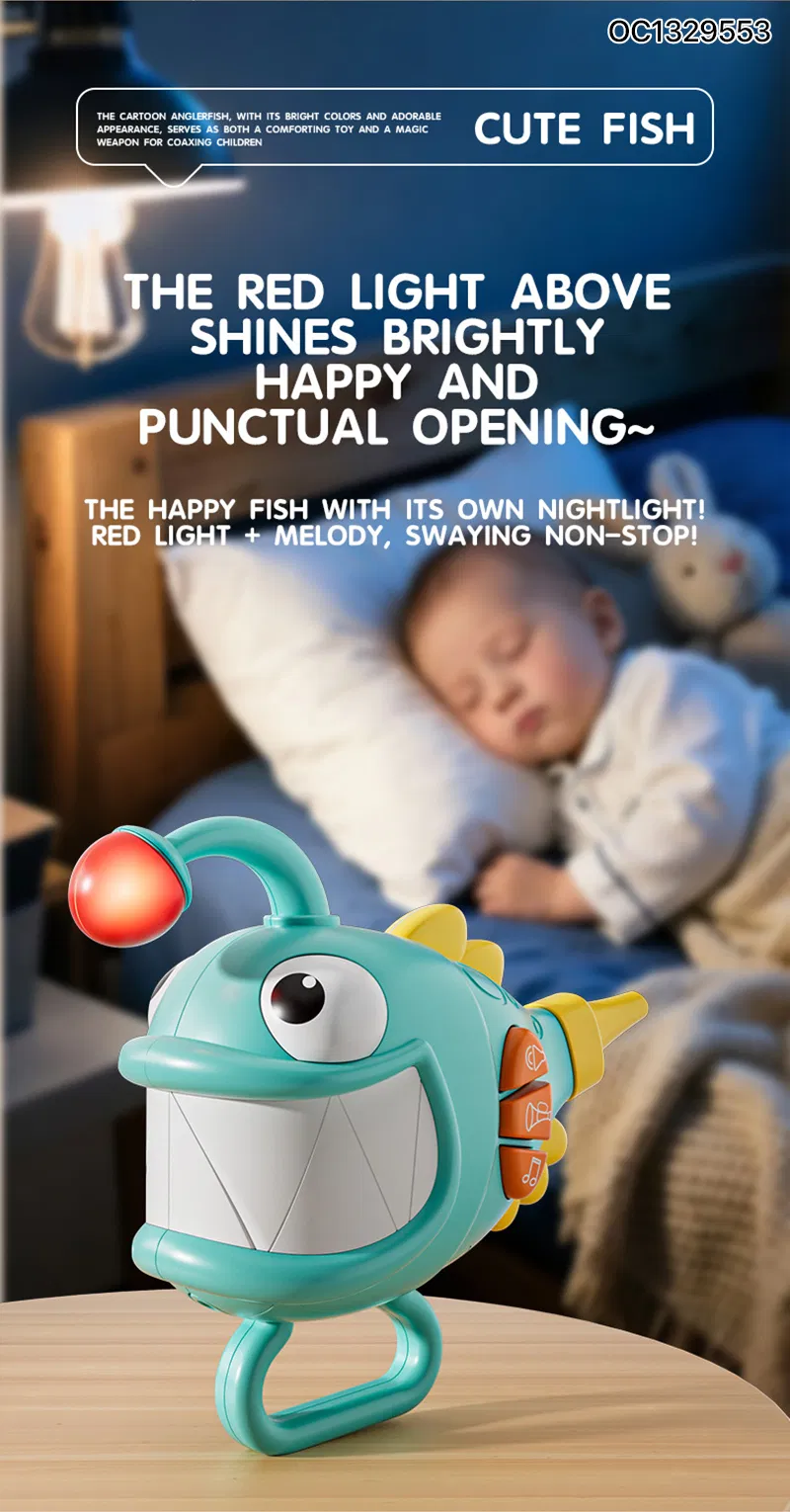 Wholesale Battery Operated Animal Fish Musical Light up Baby Learning Electric Educational Toys