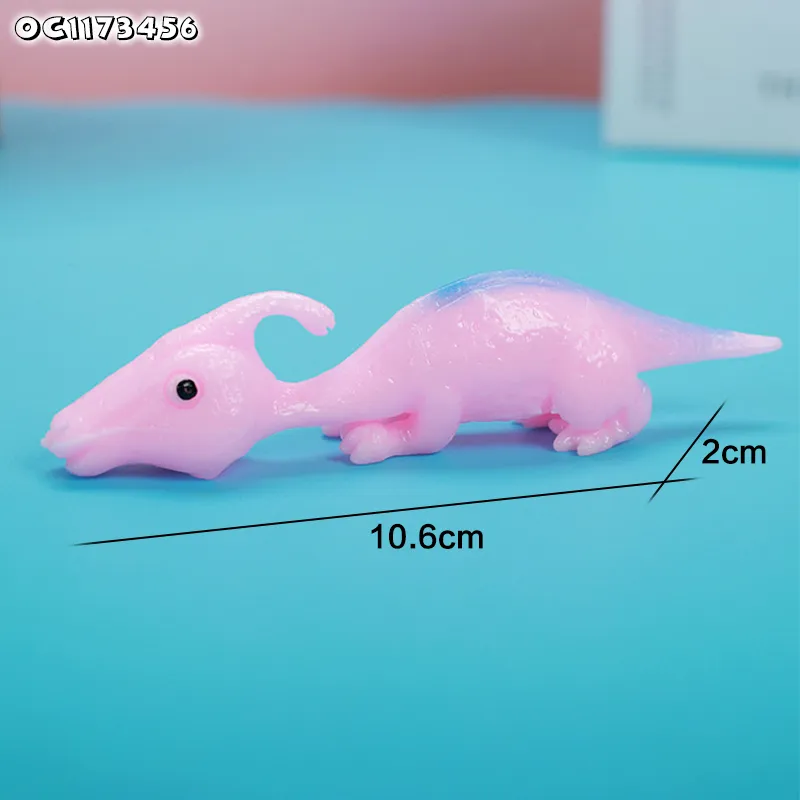 Wholesale Big Soft Rubber Dinosaur Hand Puppet 2025 Best Fidget Cute Animals Funny Catapult Toy Anti Stress Toy for Kid Children