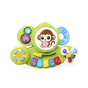Wholesale Popular Baby Learning Educational Music Stand Hand-Eye Coordination Cartoon Piano Drum Toy