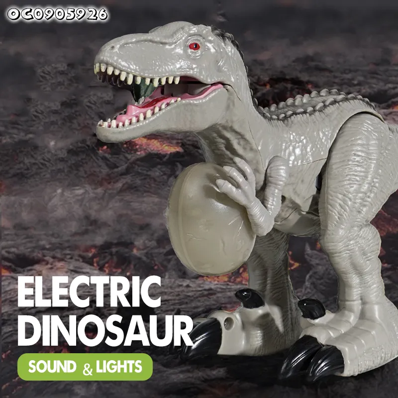 Dinosaur Theme Park Gift Wholesale Plastic Dinosaur Children New Electronic Small Toys Customize for Boys with Light and Sound