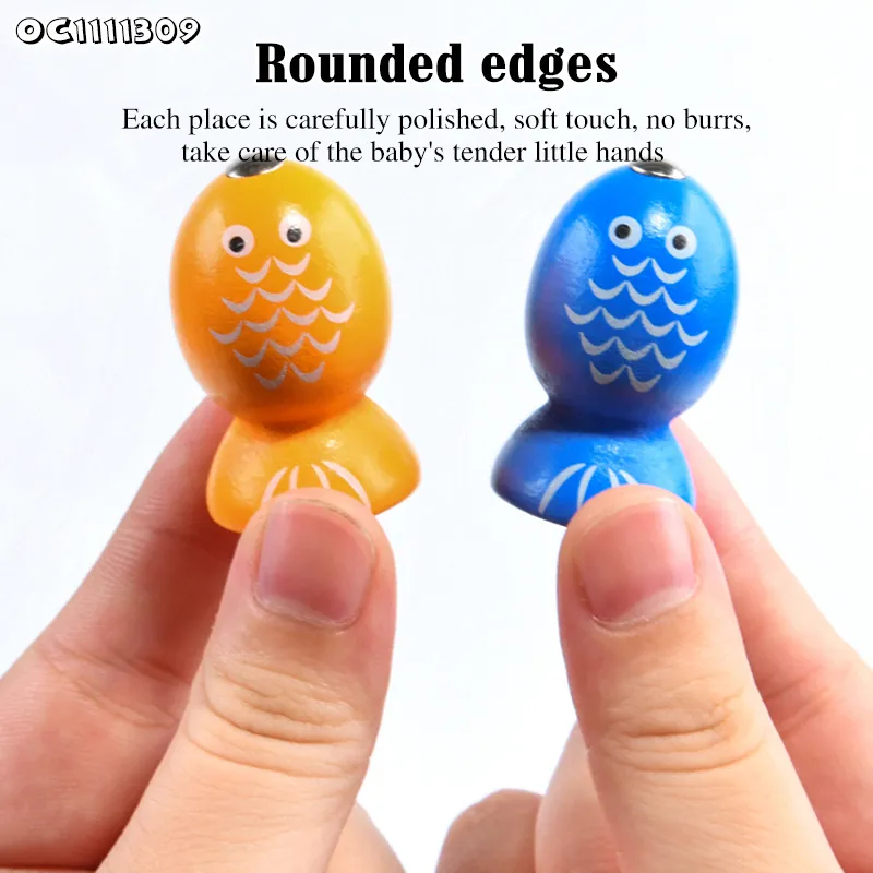 Wholesale Wooden Learning Building Block Matching Puzzle Baby Brain Fishing Games