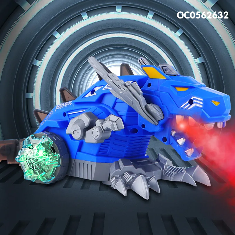 Wholesale Kids Light up Dinosaur Game Spray Battery Toys with Music