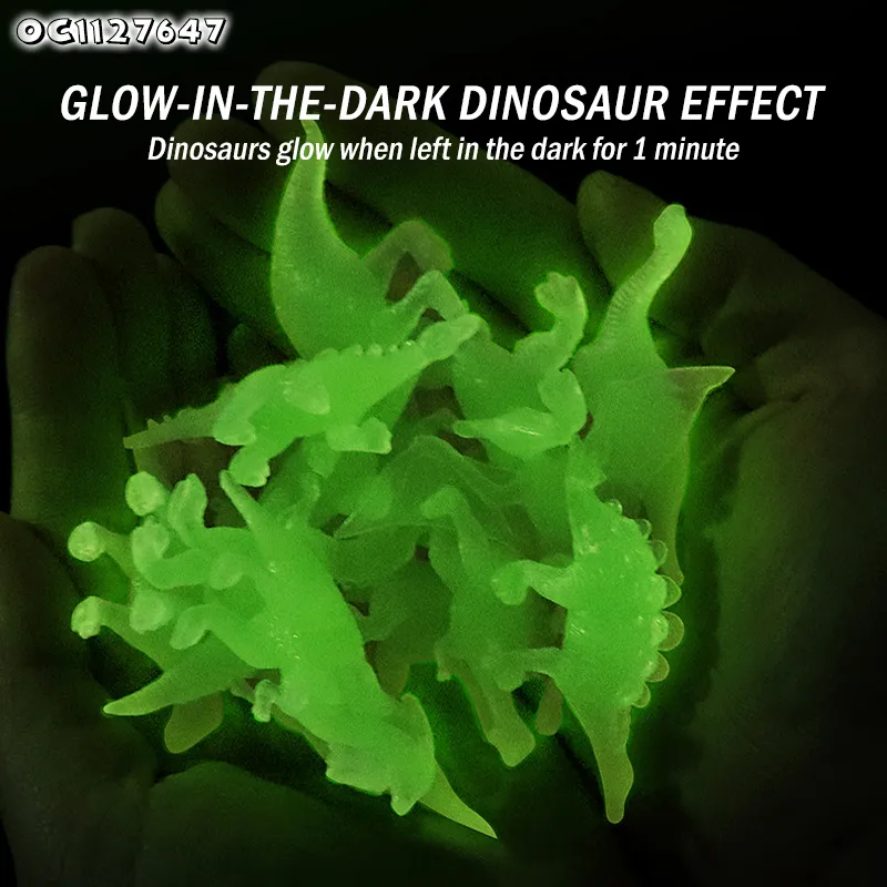 Dinosaur Eggs Archaeological Educational Series Toys Sand Excavation Fossil Dig Tools Toy for Kids Playground with Luminous Dinosaur
