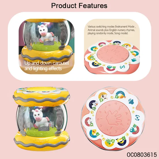 Wholesale Learning Montessori Educational Hand Touch Drum Mini Drum Children's Musical Toy