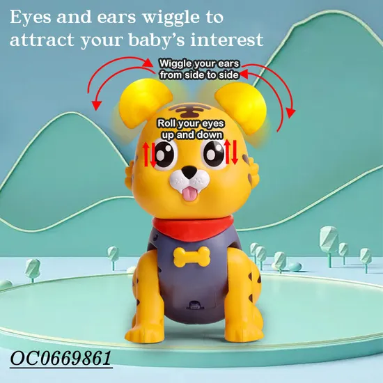 Wholesale Unique Electric Tiger Cartoon Plastic Animal Children Electric Toy with Light and Music