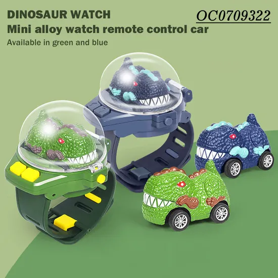2022 New Arrival Dinosaur Diecast Toys Model Watch Mini Remote Control Car Toy