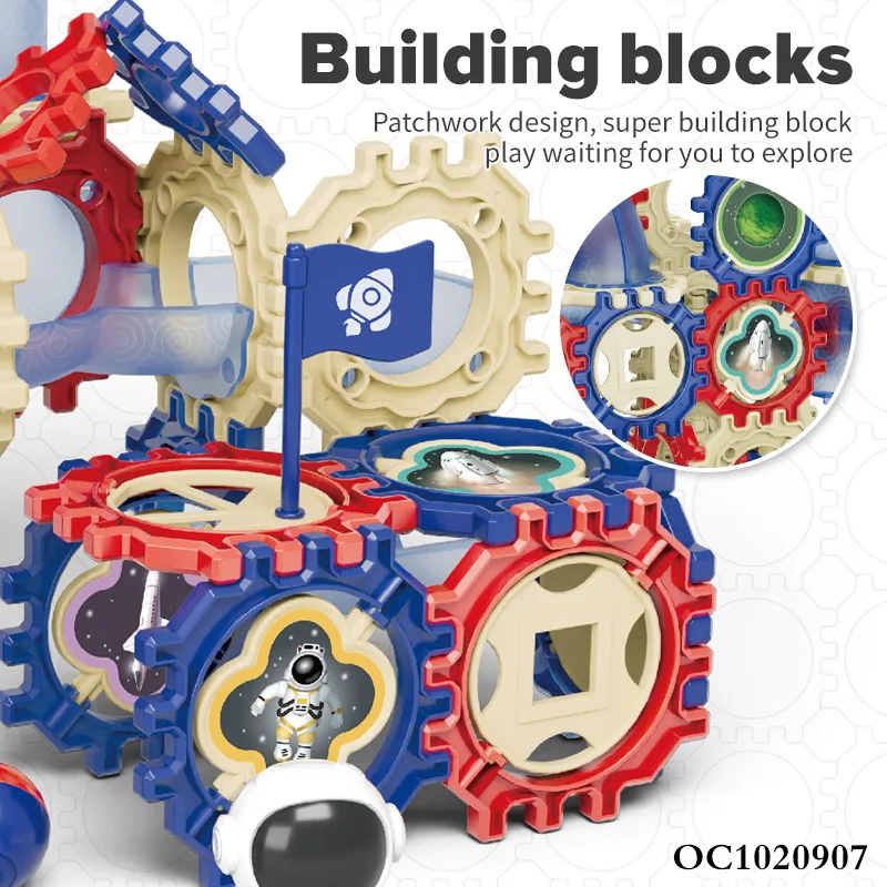 Wholesale Montessori Creative Educational Construction Plastic Building Block Toys