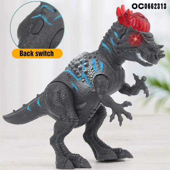 Collectable Simulation Realistic PVC Classic Model Jurassic Light up Walking Dinosaur Electric Toys for Children with Sound