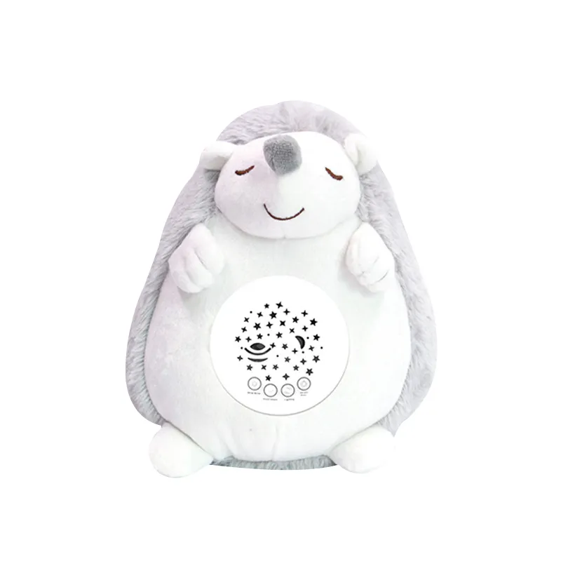 Wholesale Educational Musical Animal Soothing Baby Plush Soft Stuffed Sleeping Animal Toy with Light