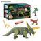 New Arrival Realistic Like Animals Movable Joint Walking Triceratops China Wholesale B O Dinosaur Toy with Light Sound for Children