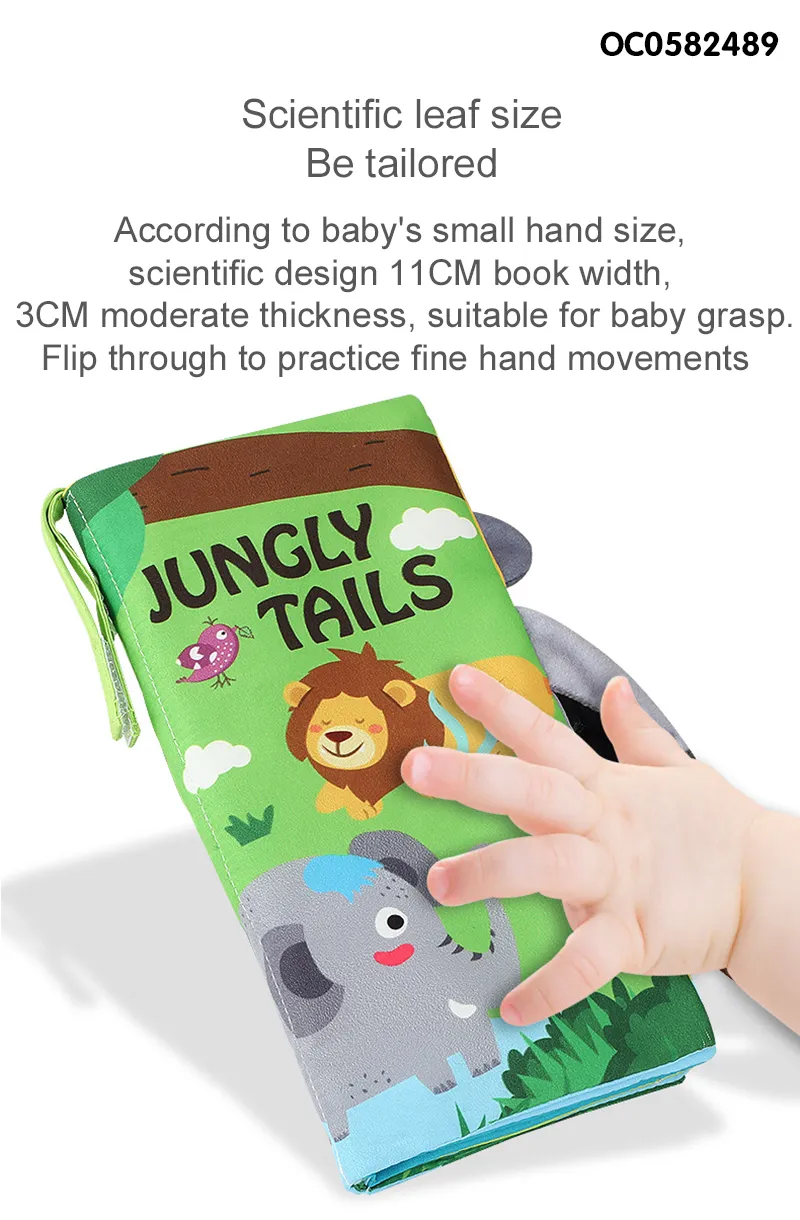 Wholesale Montessori Baby Educational Animal Cloth Book Montessori Popular Toys