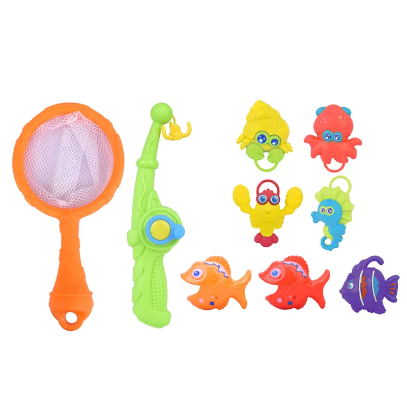 Wholesale Montessori Funny Plastic Fish Bath Fishing Educational Baby Water Game Toys for Kids