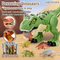 PVC Dinosaur Simulation Sound Jurassic Tyrannosaurus Rex Mechanical Electric Robot Dinosaur Toy with Moving Tail and Mouth