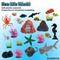 Wholesale Montessori Educational 23PCS PVC Educational Model Plastic Sea Counting Animal Toys Set for Kids