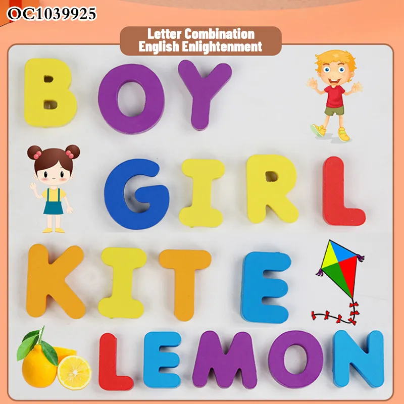 3D Cute Cartoon Animal ABC Wooden Jigsaw Puzzle Creative Cognitive Educational Toy for Preschool Made in China