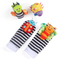 Infant Gift Early Educational Soft Plush Stuffed Toddler 3D Animal Baby Sock with Sensory Rattle Toy for Newborn Hand Wrist Foot