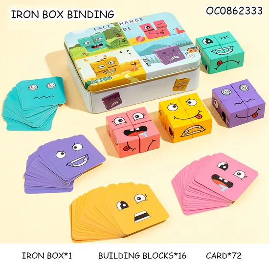 Wholesale Montessori Educational Board Blocks 3D Wooden Popular DIY Toy for Kids