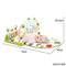 Hanging Rattle Baby Pedal Piano Play Piano Music Gym Mat for Kids