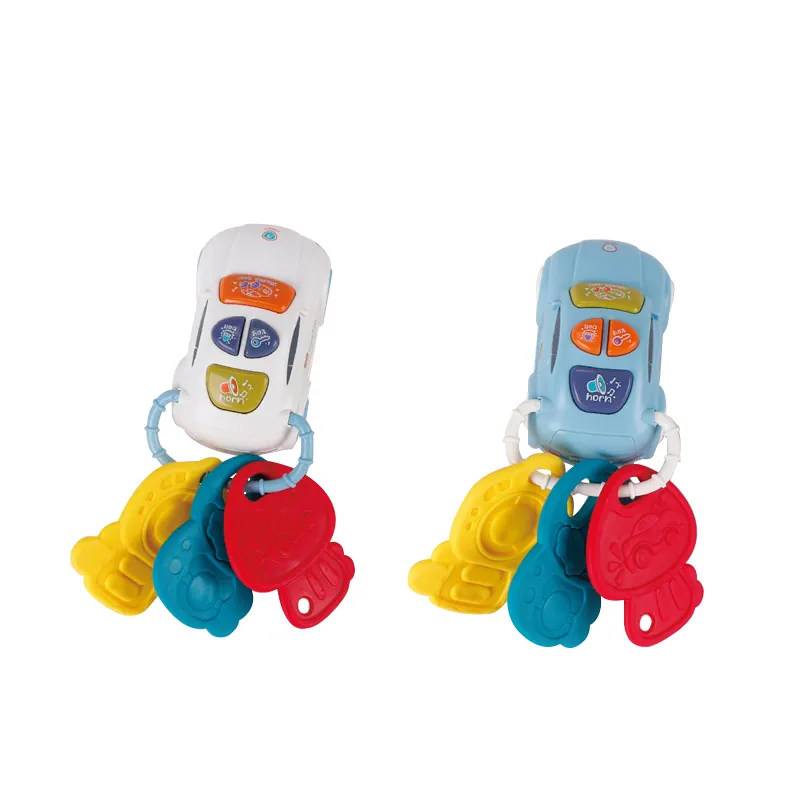 Montessori Car Music Key Baby Rattle Toy Educational Key Toys for Baby