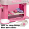 Wholesale Fashion Girls Beauty Products Make up Mirror Dressing Table Pretend Toy with Light and Music