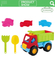 Wholesale Summer Plastic Play Sand Beach Plastic Outdoor Truck Toys