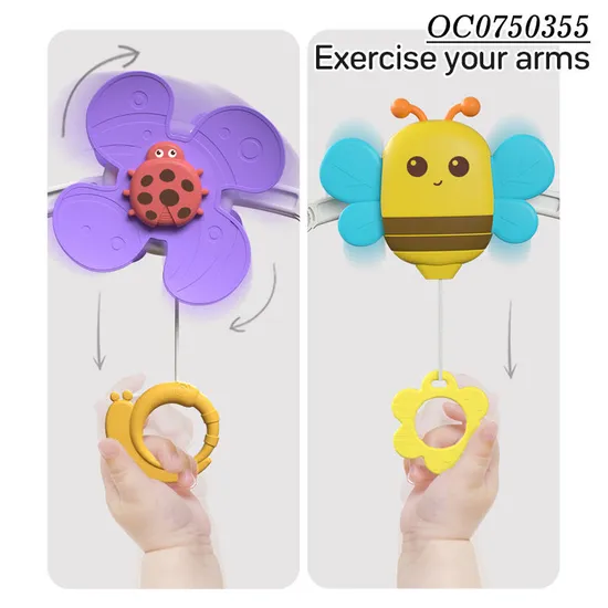 Newest Adjustable Clip Cloth Kids Plastic Baby Rattles Bed Bell Ring Set Toy