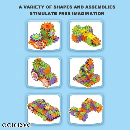 Wholesale Montessori Educational Handmade DIY Plastic Building Blocks Toys for Kids
