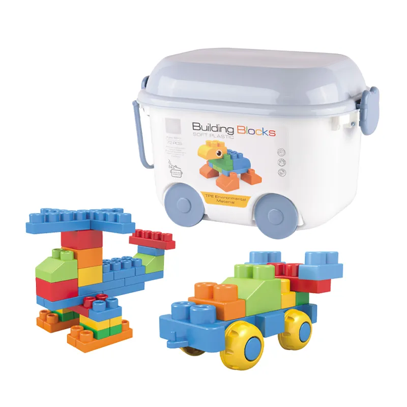 Wholesale Montessori Education Plastic Blocks Building Popular DIY Toys