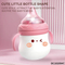 Cartoon Nursing Bottle Design Baby Rattle Plastic Electric Montessori Sensory Toys with Light up and Music