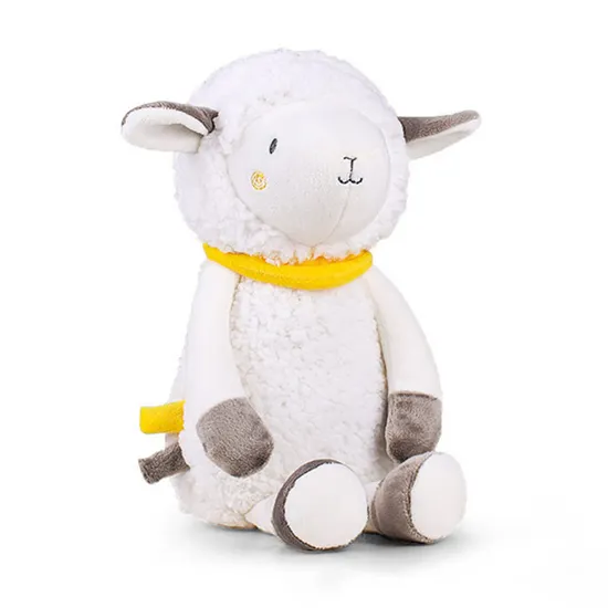Wholesale Night Light Custom Light up Cute Sheep Singing Musical Stuffed Plush Animals Sensory Toy with Soothing Music