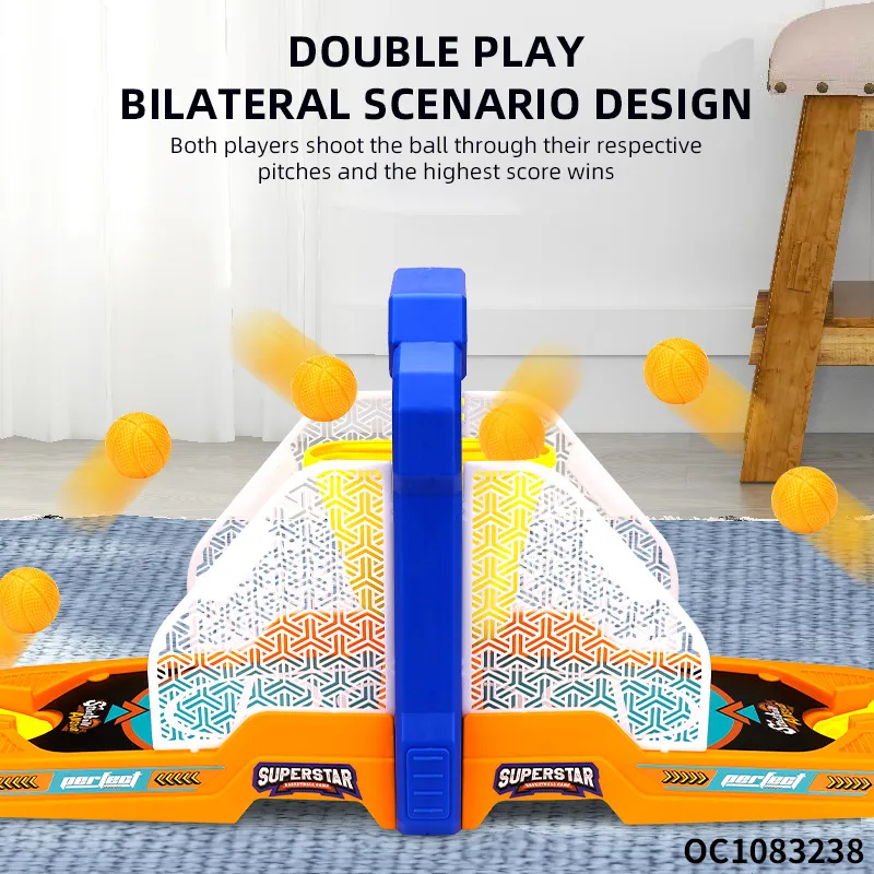 Wholesale Family Interactive Board 2 Players Fighting Fun Toy Games Basketball Ball Hoop Game for Kids