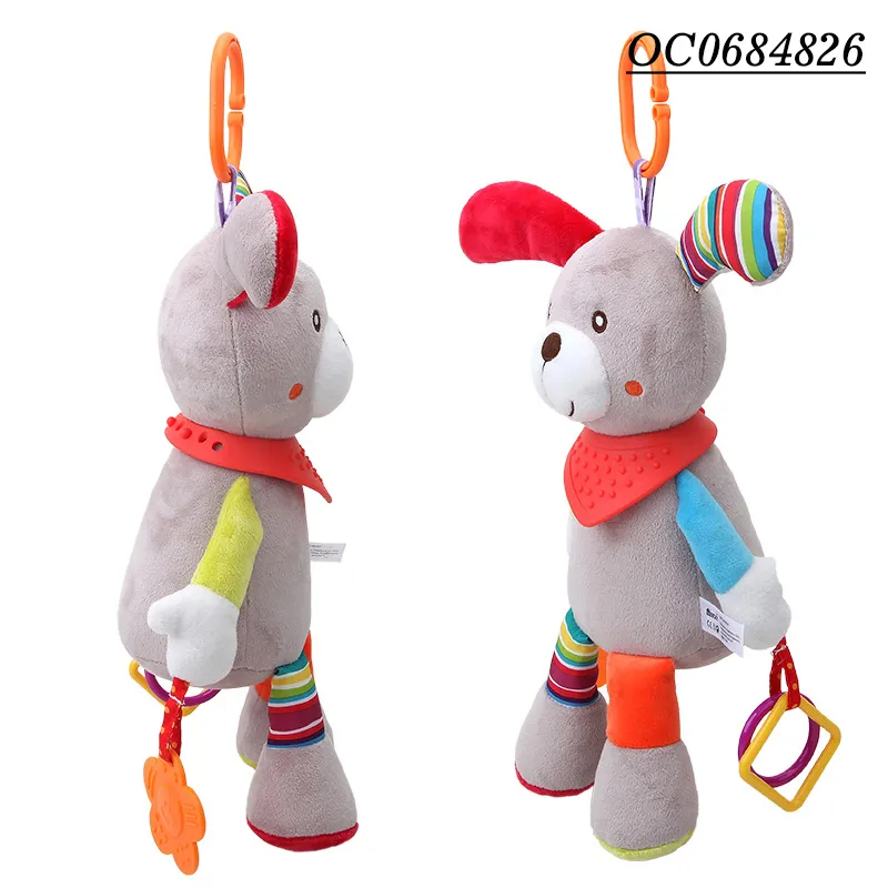 Wholesale Stuffed Bed Bell Hanging Plush Doll Sensory Toys Doll for Babies